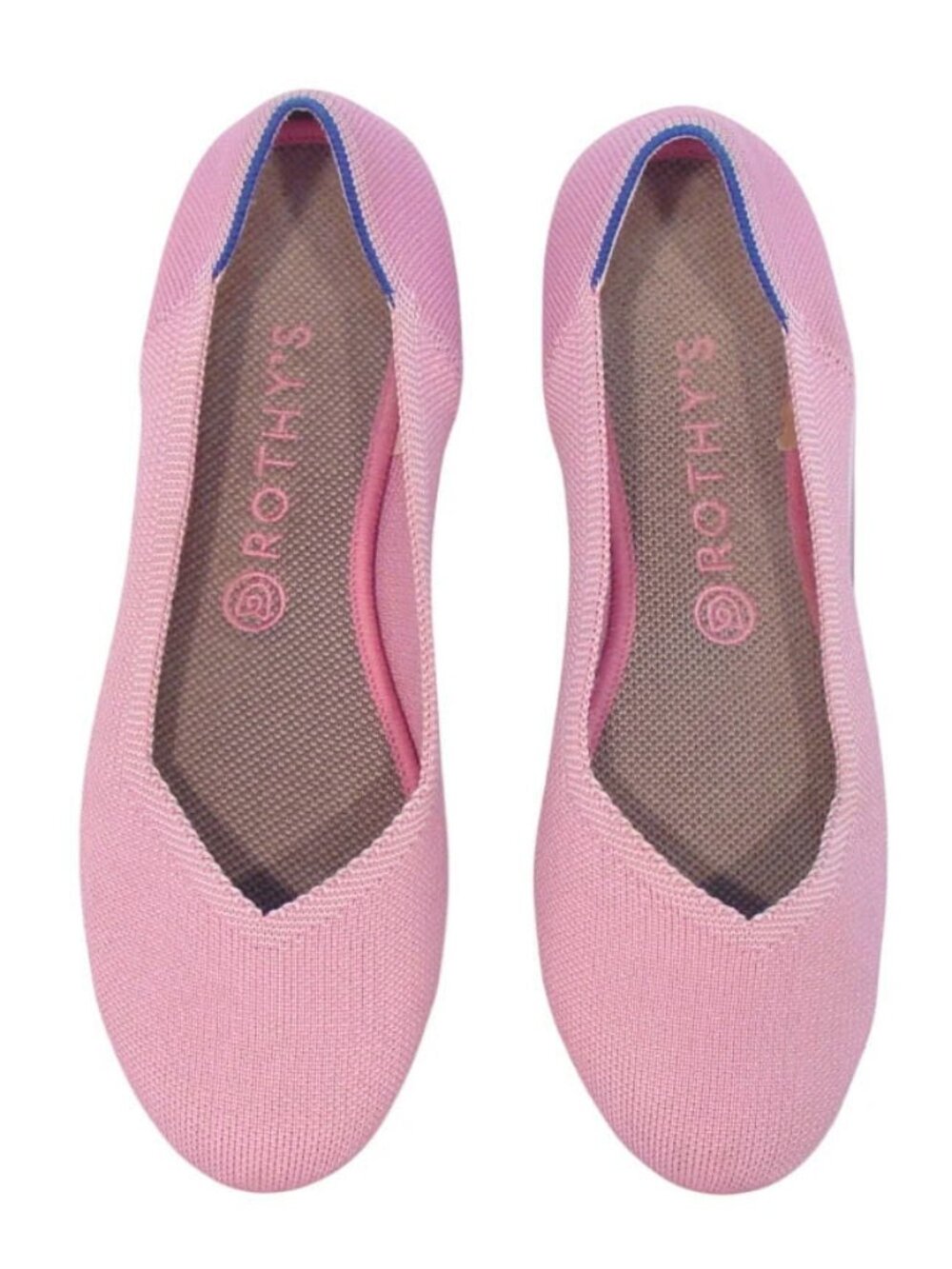 ROTHY'S The Flat $165 Begonia Pink Ballet Shoes 10